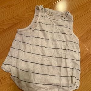 Madewell striped linen tank top